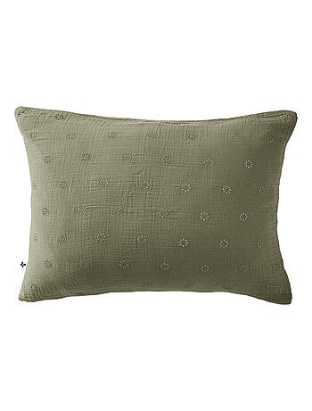 Taie d'oreiller gaze de coton Gaïa Boho