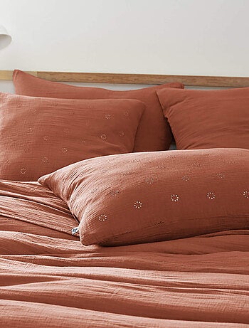 Taie d'oreiller gaze de coton Gaïa Boho