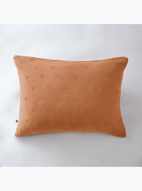 Taie d’Oreiller Brodée – Gaze de Coton – Gaïa Boho - Kiabi