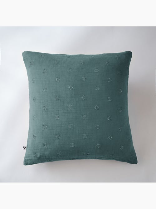 Taie d’Oreiller Brodée – Gaze de Coton – Gaïa Boho - Kiabi