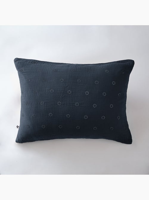 Taie d’Oreiller Brodée – Gaze de Coton – Gaïa Boho - Kiabi