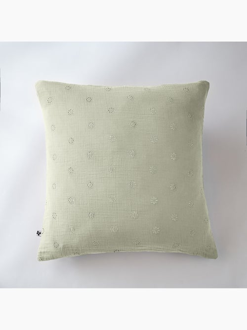 Taie d’Oreiller Brodée – Gaze de Coton – Gaïa Boho - Kiabi