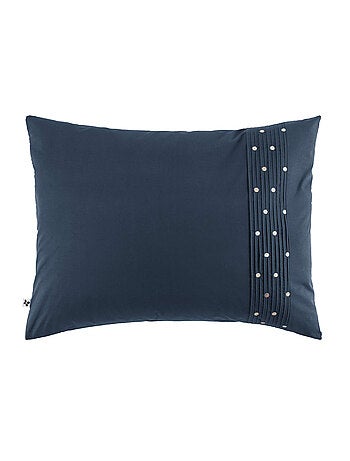 Taie d'oreiller brodée plis religieuses