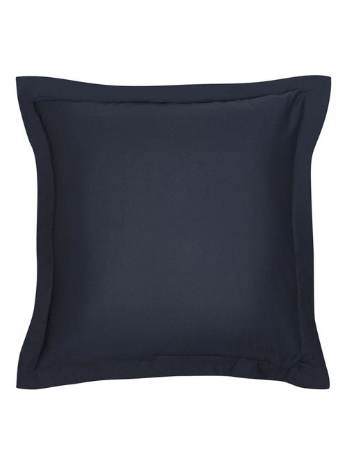 Taie d'oreiller carrée à volant plat - 100% coton BIO - Kiabi