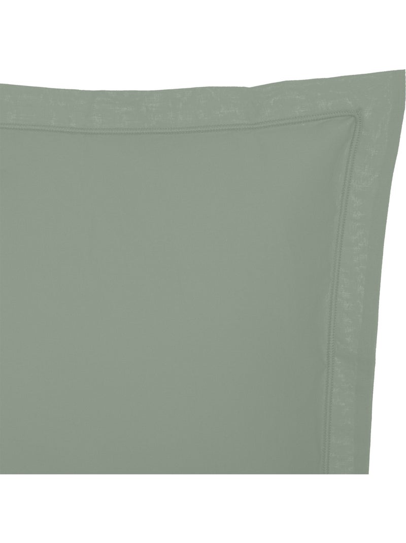 Taie d'oreiller carrée en coton landiha Vert - Kiabi