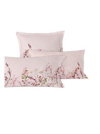 Taie d'oreiller Chinoiserie rose "Happyfriday"