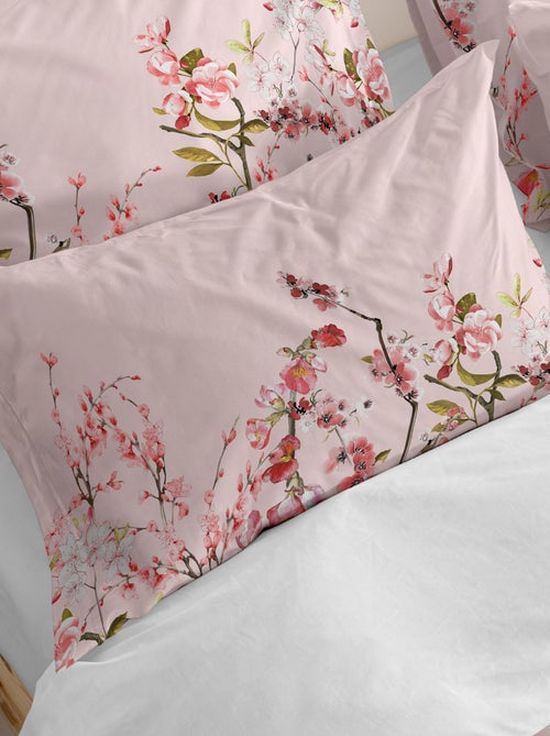 Taie d'oreiller Chinoiserie rose "Happyfriday" - Kiabi