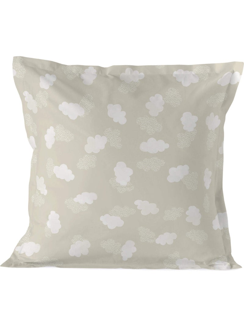 Taie d'oreiller Clouds "Happyfriday" Beige - Kiabi