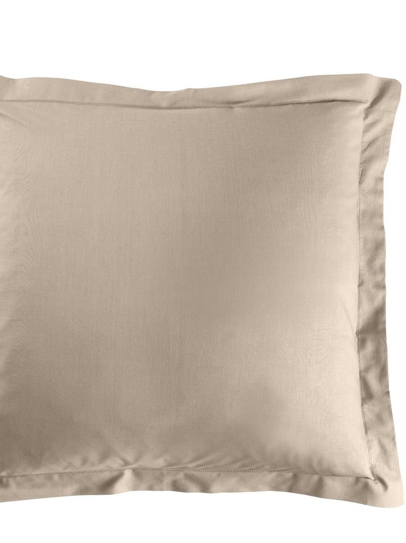 Taie d'oreiller Collection Couleur Emotion Beige sable - Kiabi