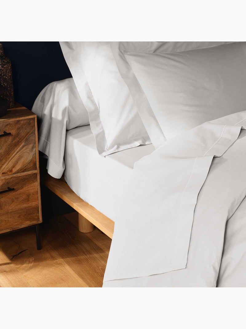 Taie d'oreiller Collection Couleur Emotion Blanc - Kiabi
