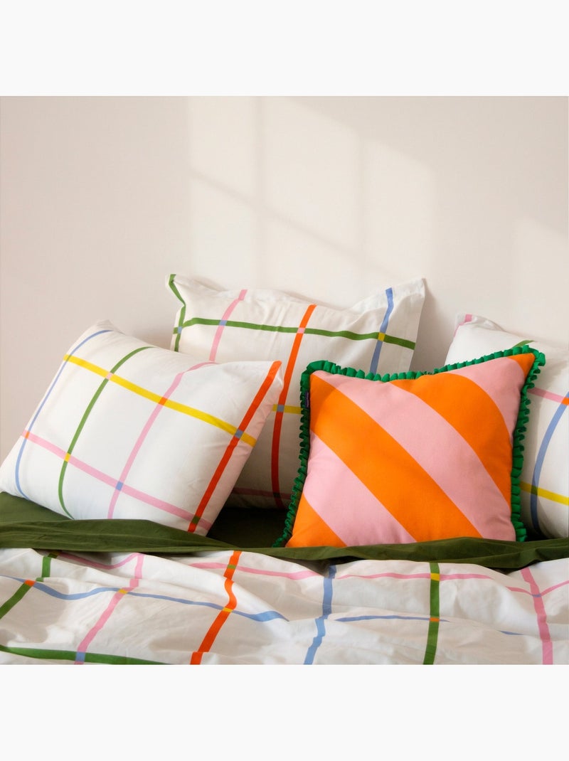 Taie d'oreiller Color lines "Happyfriday" Multicolore - Kiabi