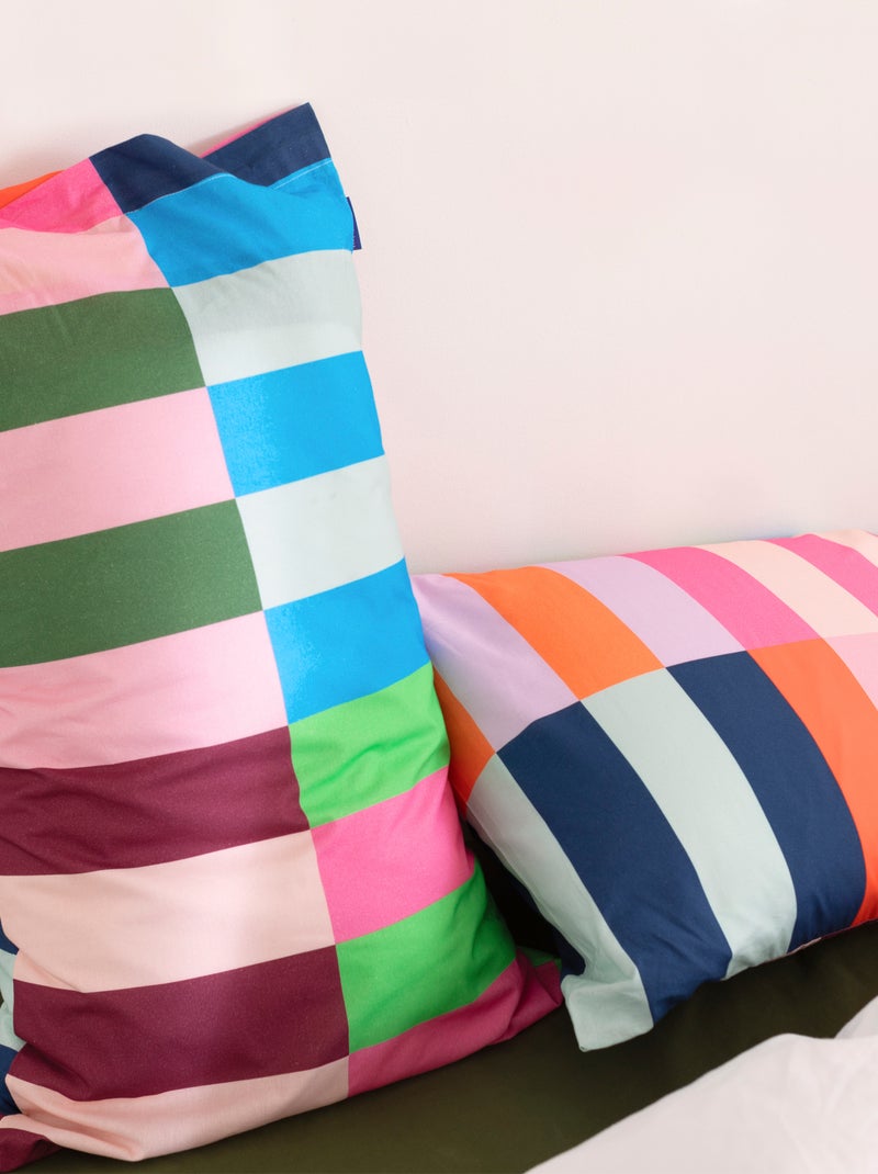 Taie d'oreiller Color pop "Happyfriday" Multicolore - Kiabi