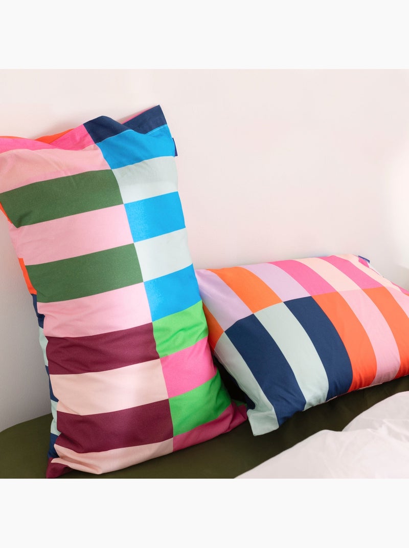 Taie d'oreiller Color pop "Happyfriday" Multicolore - Kiabi