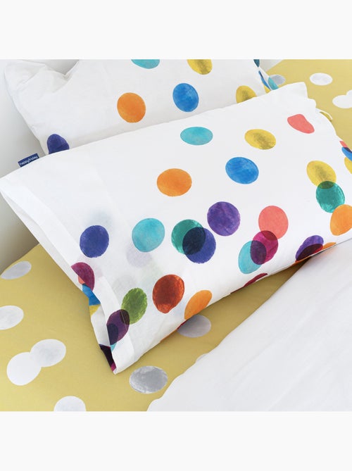 Taie d'oreiller Confetti "Happyfriday" - Kiabi Taie d'oreiller Confetti "Happyfriday" - Kiabi