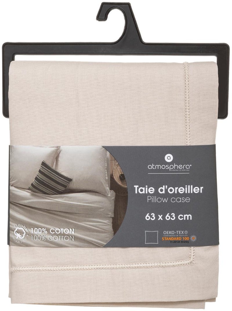 Taie d'oreiller coton CARINA Lin - Kiabi