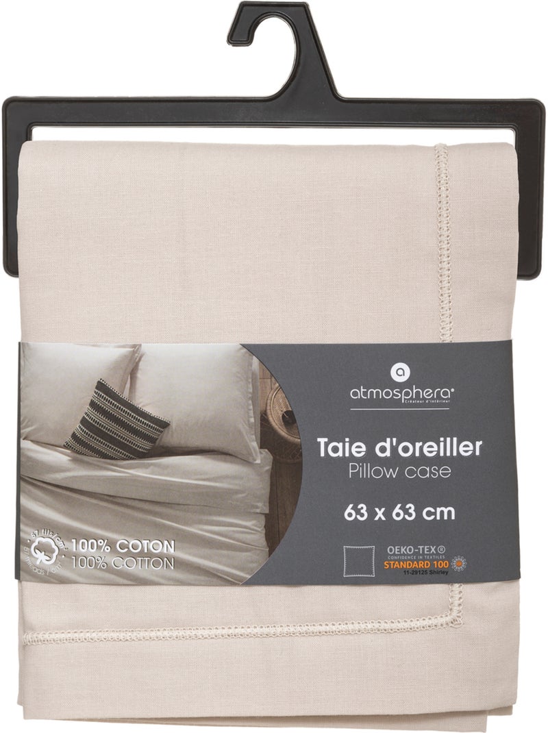 Taie d'oreiller coton CARINA Lin - Kiabi