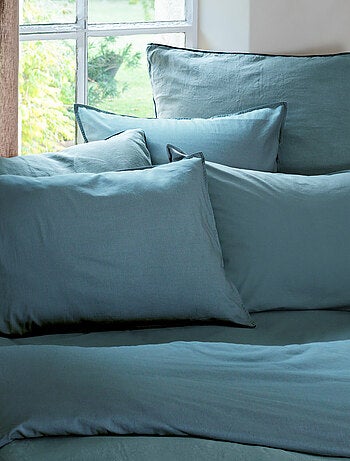 Taie d'oreiller coton lavé PALACE