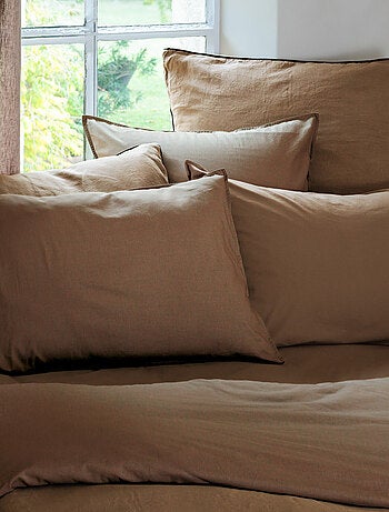 Taie d'oreiller coton lavé PALACE