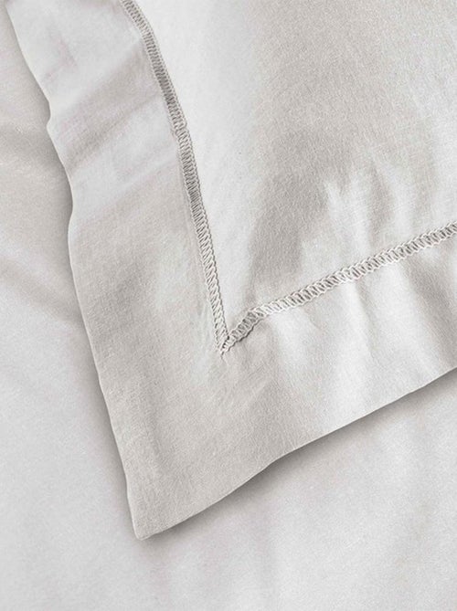 Taie d'oreiller Coton LINA PROMO LINGE - Kiabi