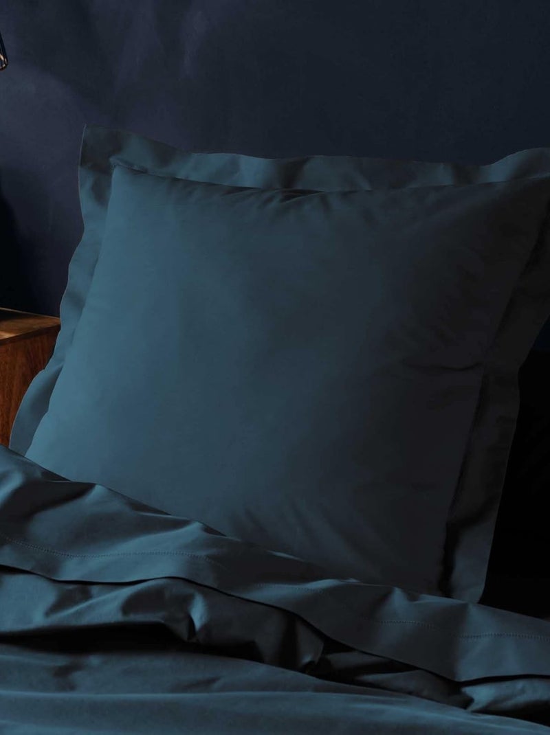 Taie d'oreiller Coton LINA PROMO LINGE Bleu - Kiabi
