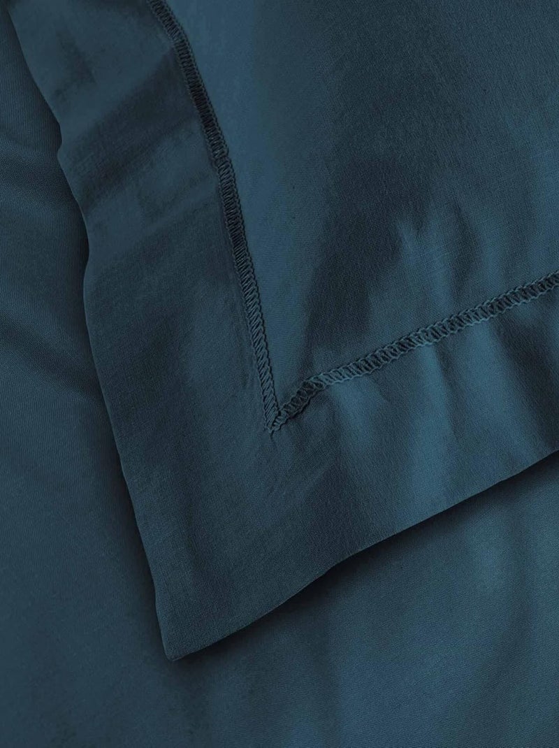 Taie d'oreiller Coton LINA PROMO LINGE Bleu - Kiabi