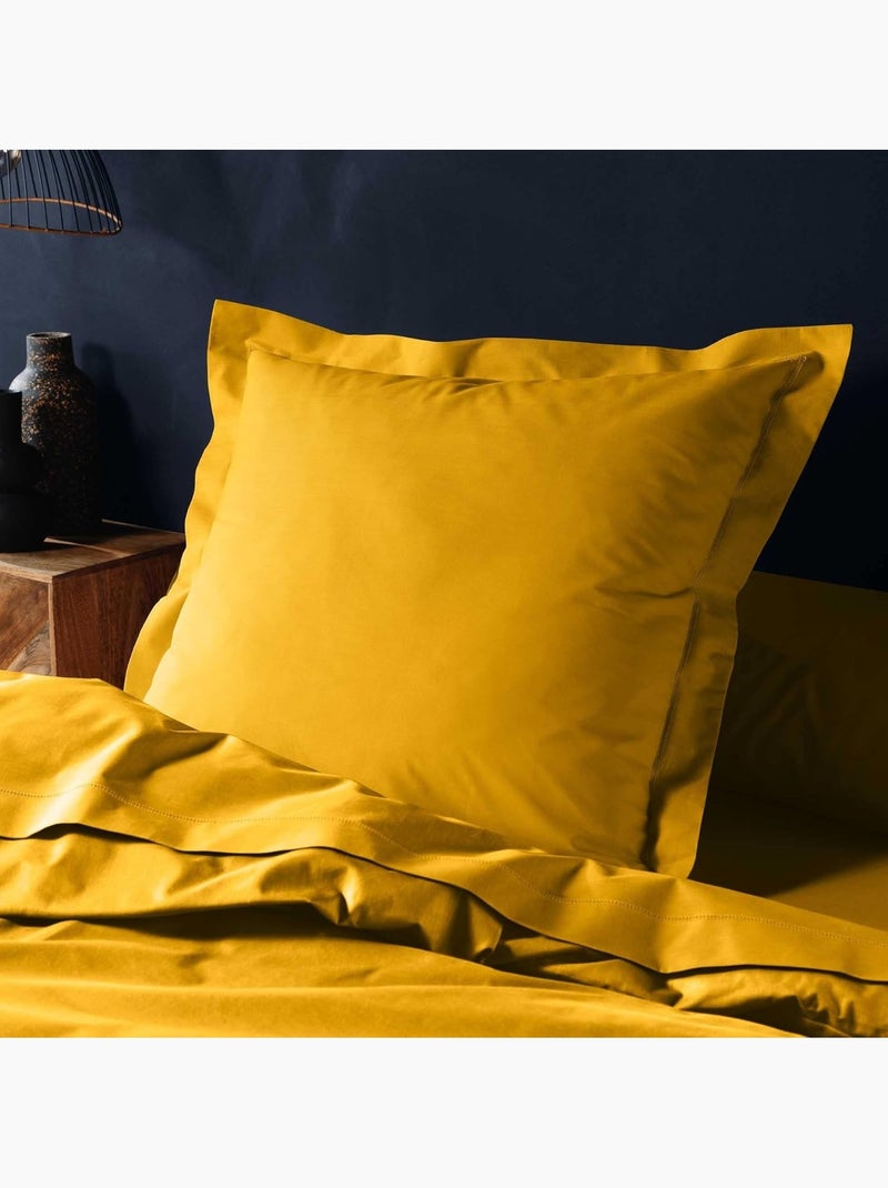 Taie d'oreiller Coton LINA PROMO LINGE Jaune - Kiabi