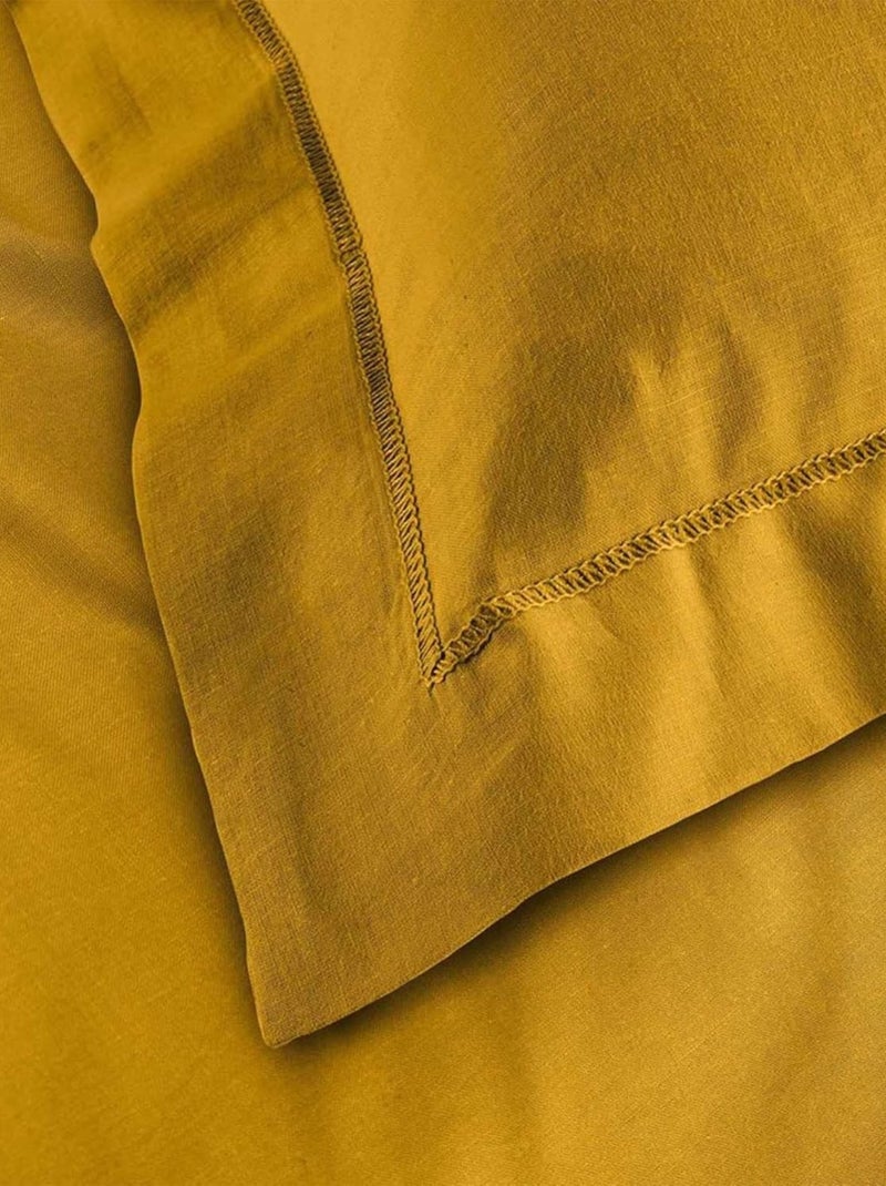 Taie d'oreiller Coton LINA PROMO LINGE Jaune - Kiabi