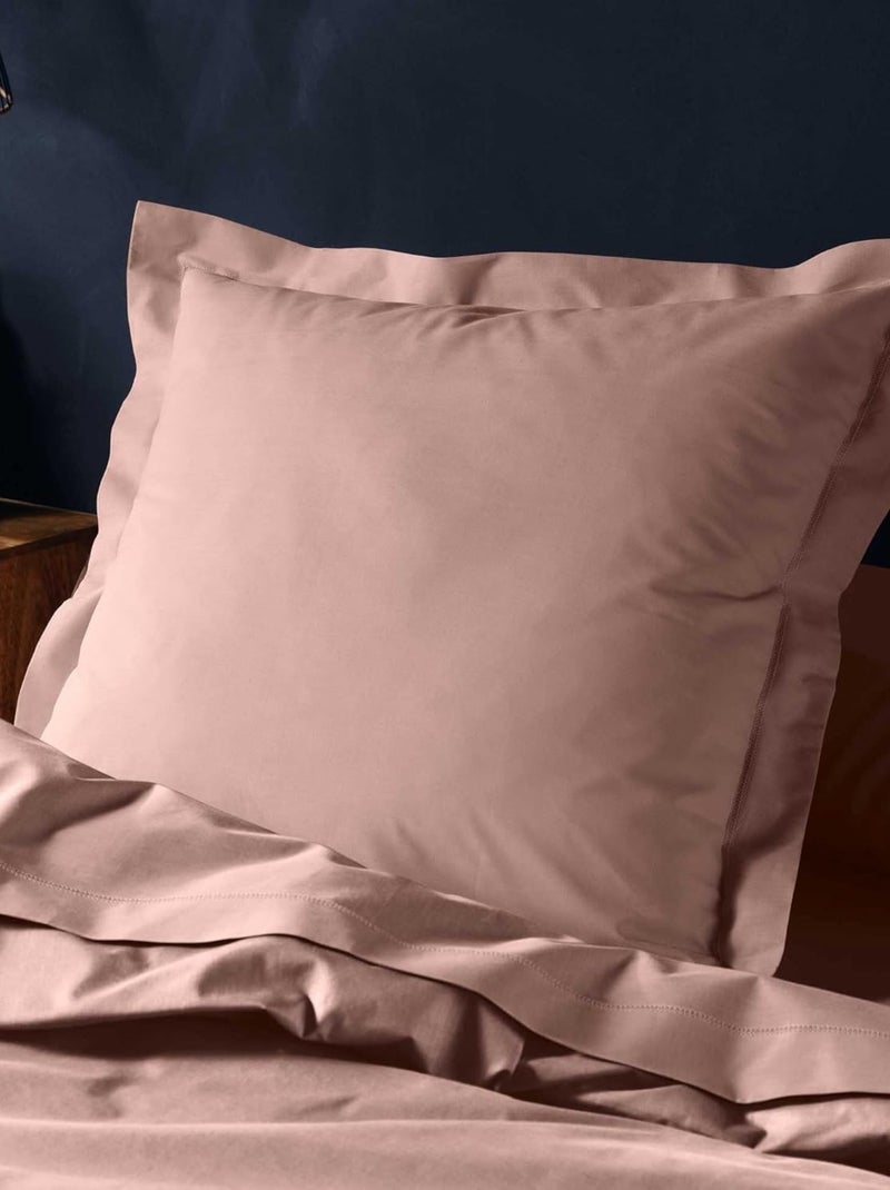 Taie d'oreiller Coton LINA PROMO LINGE Rose - Kiabi