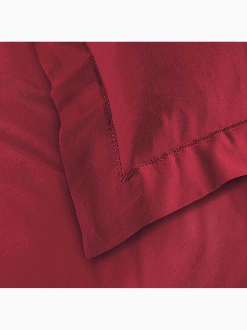 Taie d'oreiller Coton LINA PROMO LINGE Rouge - Kiabi