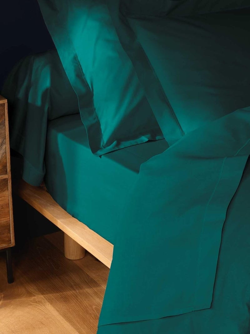 Taie d'oreiller Coton LINA PROMO LINGE Vert - Kiabi