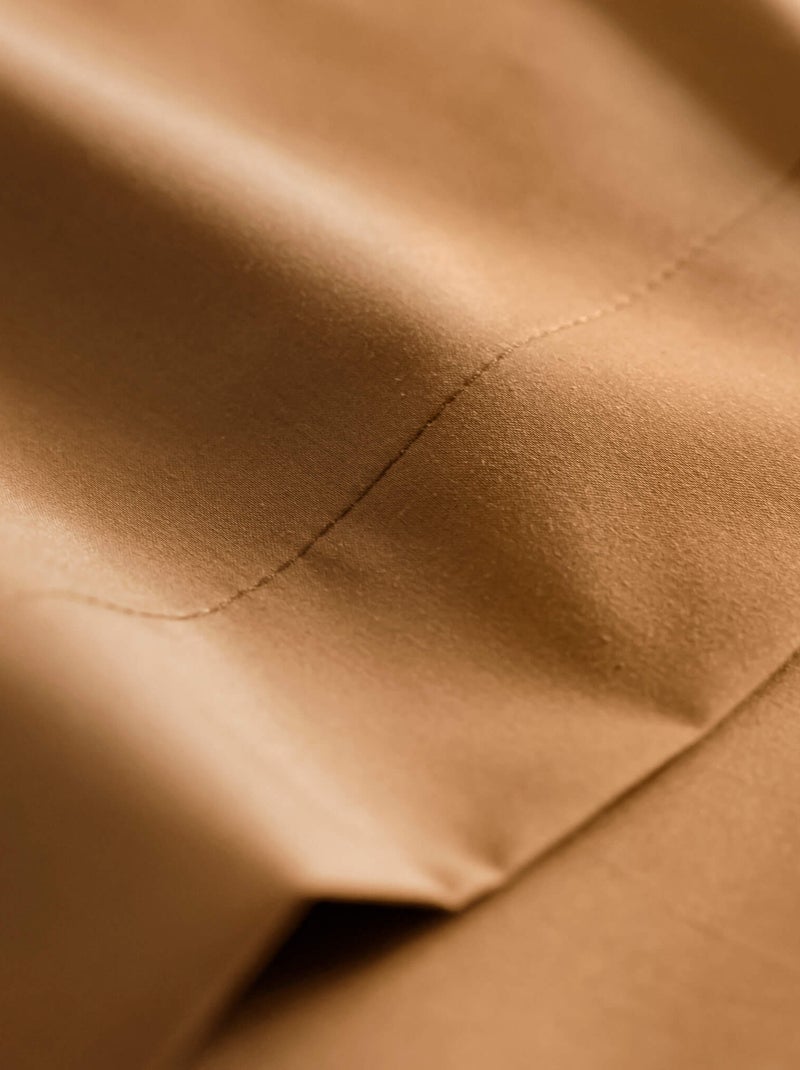Taie d'oreiller coton percale Jaune - Kiabi
