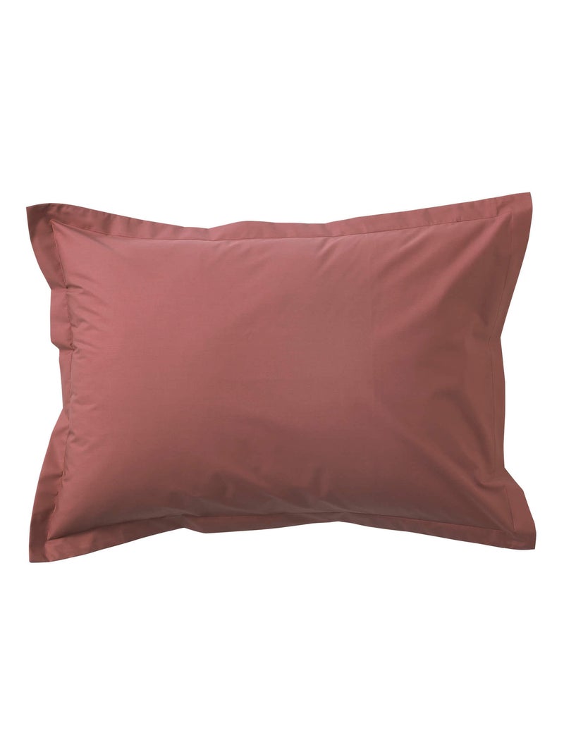 Taie d'oreiller coton percale Rose - Kiabi