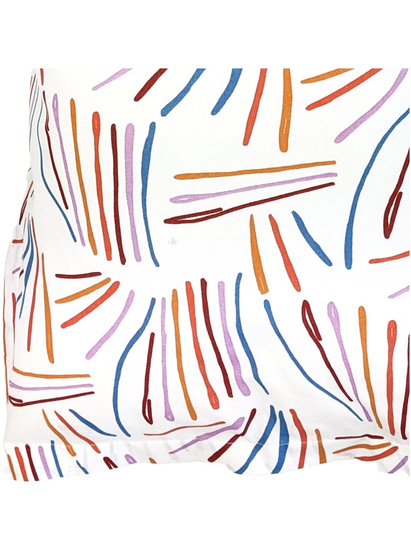 Taie d'oreiller coton PERROQUET Multicolore - Kiabi