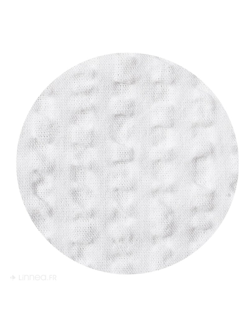Taie d'oreiller coton POPPY effet gaufré Seersucker Blanc - Kiabi