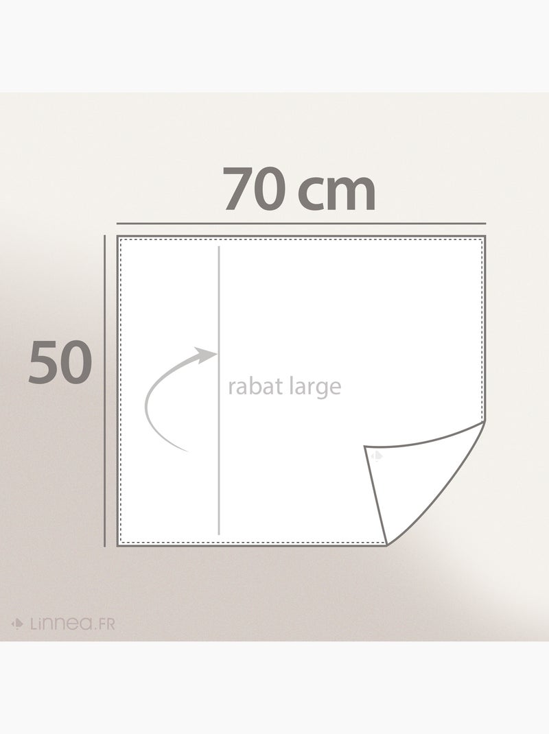 Taie d'oreiller coton POPPY effet gaufré Seersucker Gris foncé - Kiabi