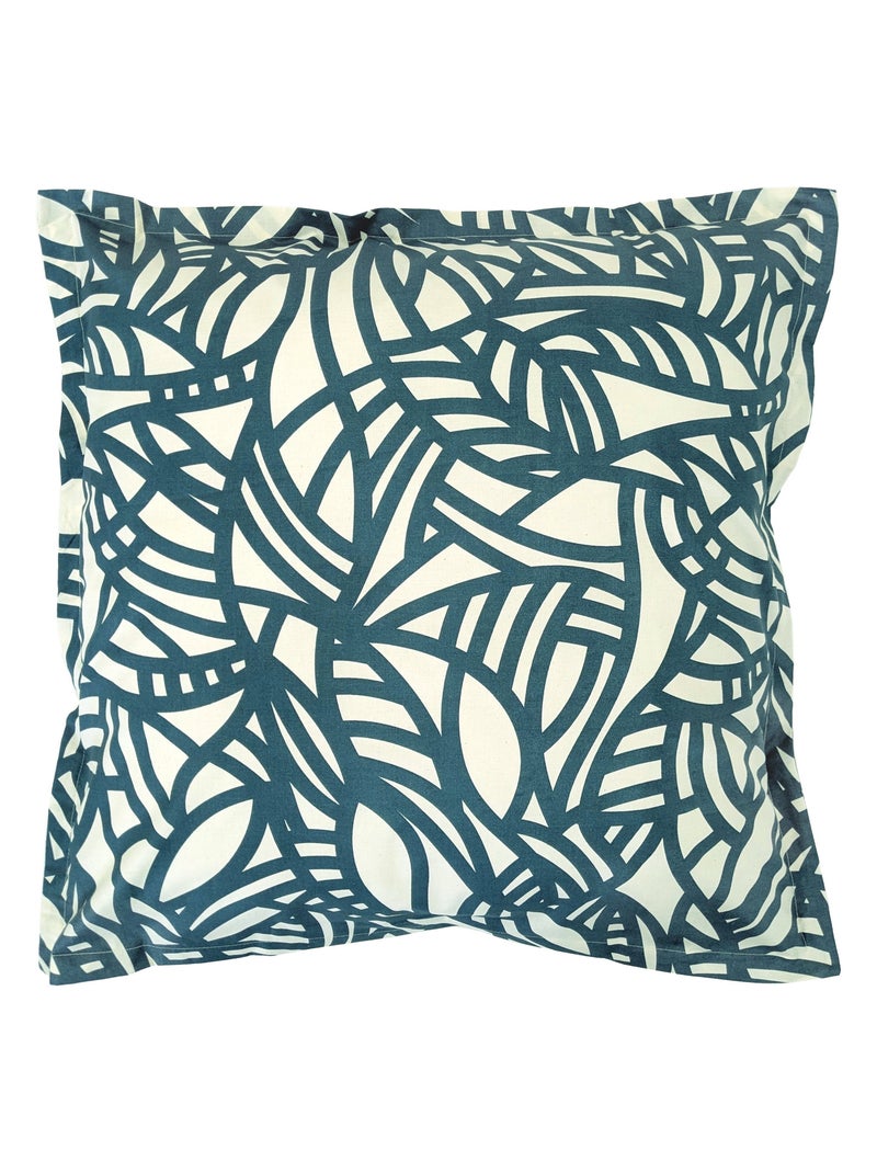 Taie d'oreiller coton SÉRÉNA Bleu Beige - Kiabi
