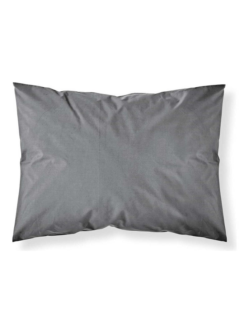 Taie d'oreiller coton uni 57FILS Gris - Kiabi