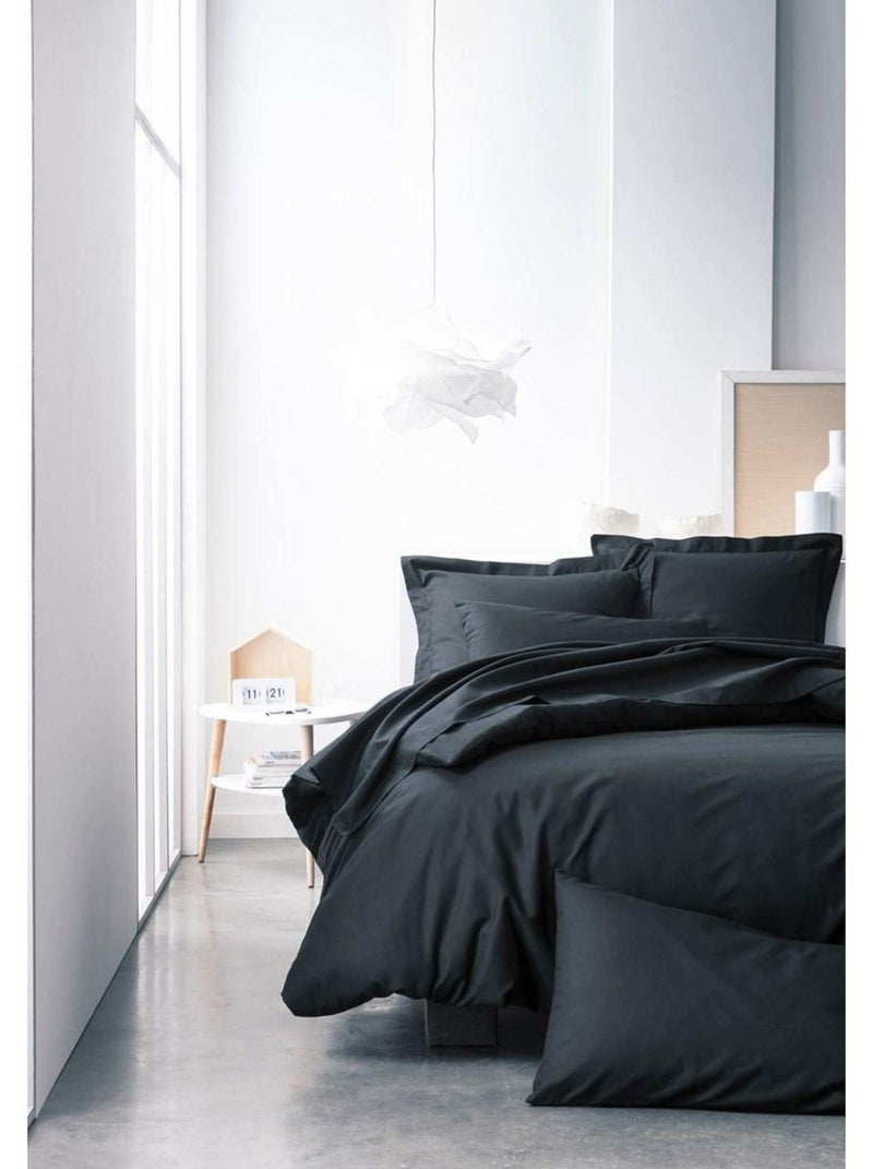 Taie d'oreiller coton uni 57FILS Noir - Kiabi