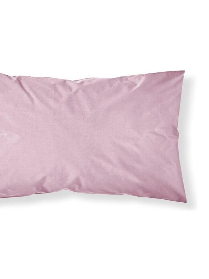Taie d'oreiller coton uni 57FILS Rose parme - Kiabi