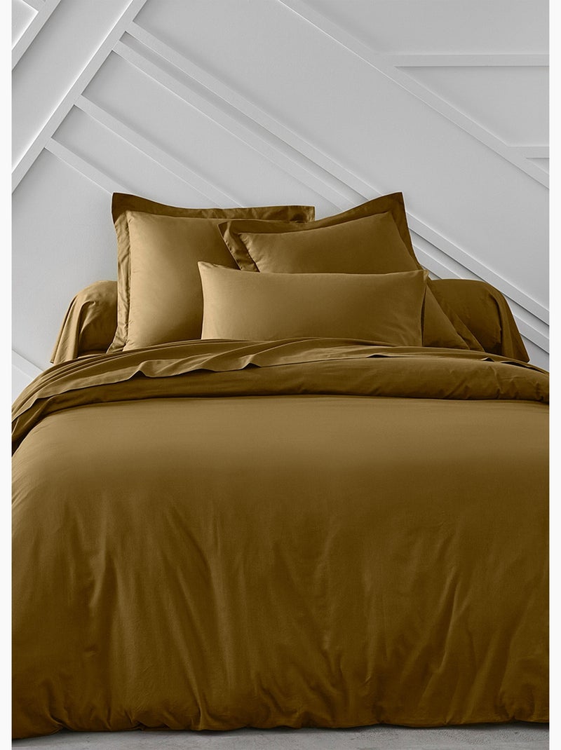 Taie d'oreiller coton unie - Afibel Bronze - Kiabi