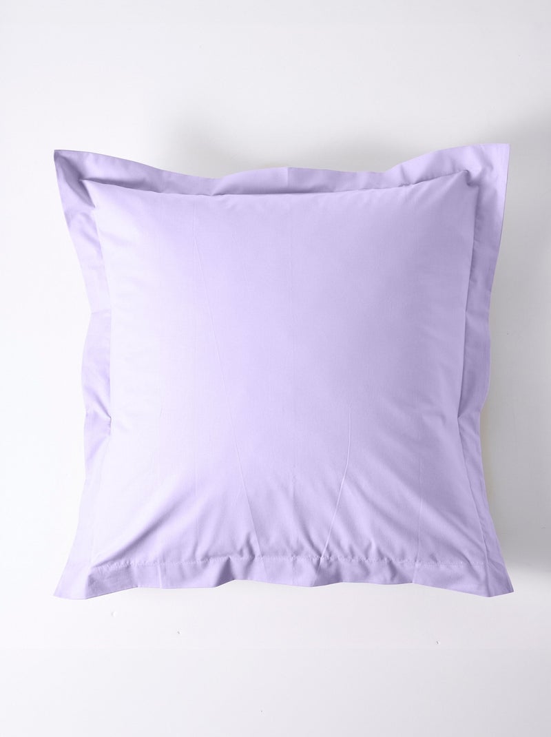 Taie d'oreiller coton unie Mauve lilas - Kiabi