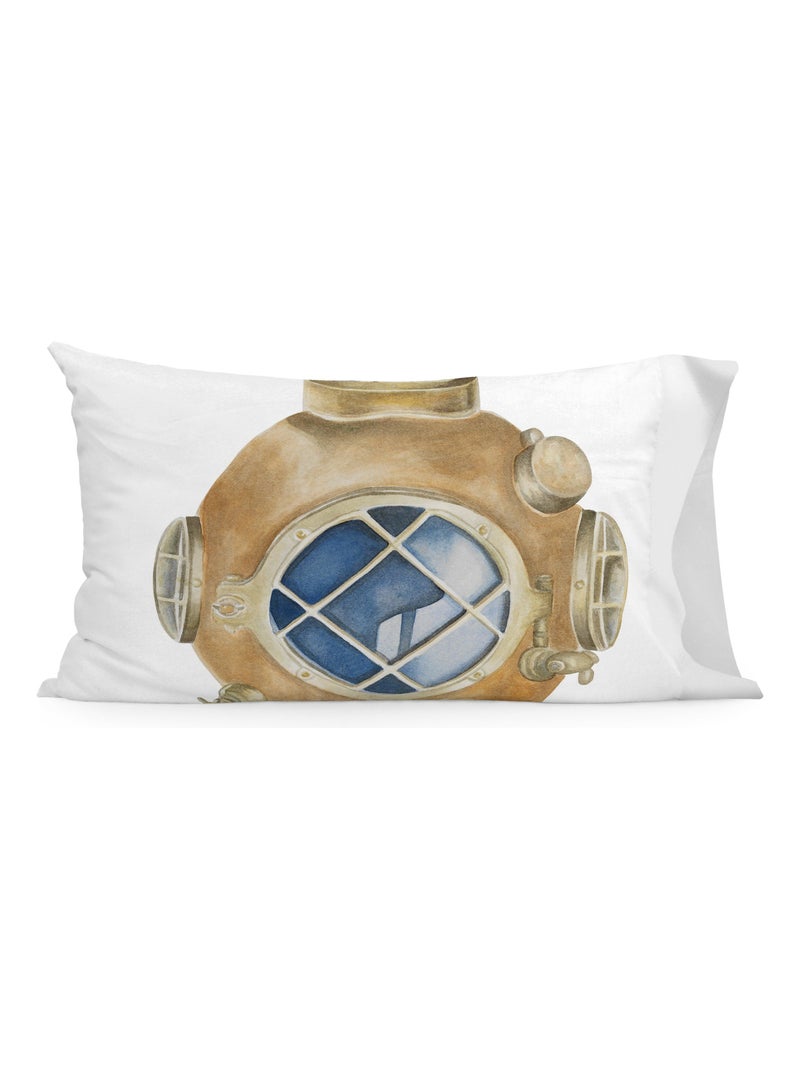 Taie d'oreiller Diving suit "Happyfriday" Blanc - Kiabi
