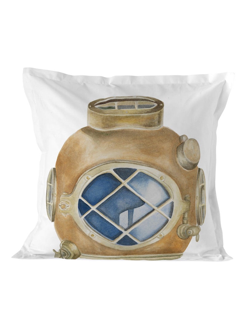 Taie d'oreiller Diving suit "Happyfriday" Blanc - Kiabi