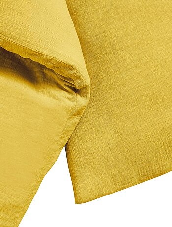 Taie d'oreiller double gaze de coton - 'Le Lit de Mon Bébé'