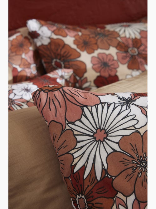 Taie d'Oreiller Double Gaze de Coton 125 g/m² Alba Imprimé Floral - Kiabi Taie d'Oreiller Double Gaze de Coton 125 g/m² Alba Imprimé Floral - Kiabi