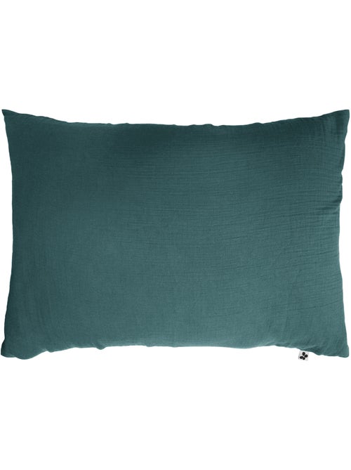 Taie d’Oreiller – Double Gaze de Coton – Gaïa Minuit - Kiabi