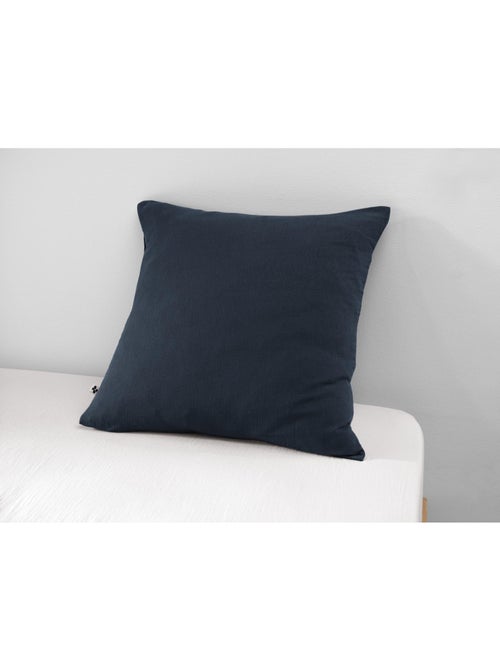 Taie d’Oreiller – Double Gaze de Coton – Gaïa Minuit - Kiabi
