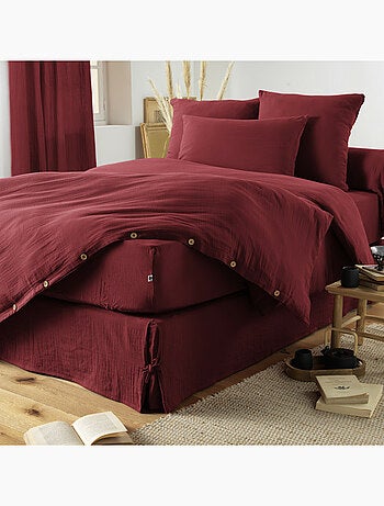 Taie d’Oreiller – Double Gaze de Coton – Gaïa Minuit