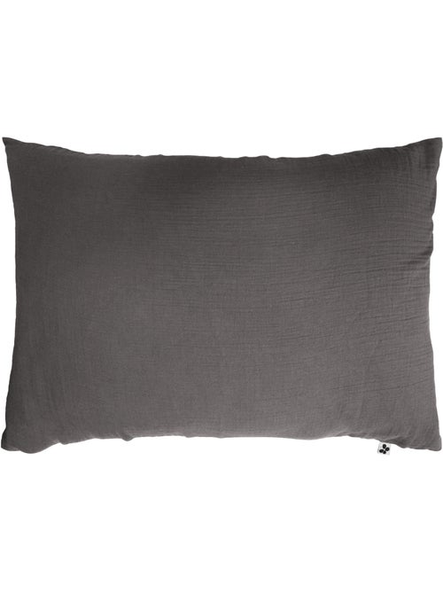 Taie d’Oreiller – Double Gaze de Coton – Gaïa Minuit - Kiabi