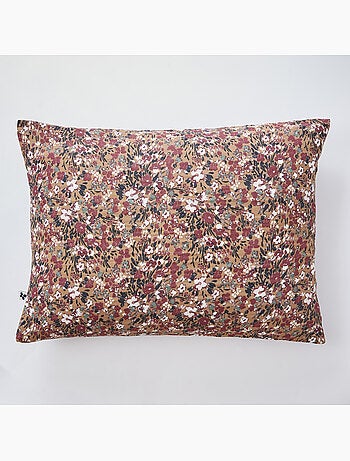 Taie d’oreiller – Double Gaze de Coton Imprimée CAPUCINE Pampa